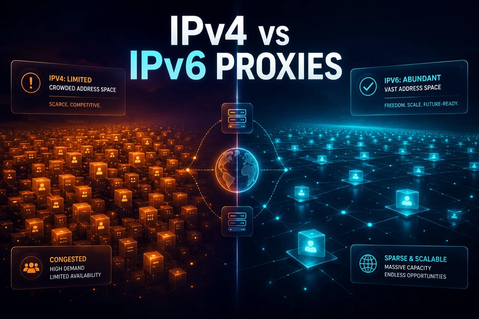 IPv4 vs IPv6 Proxies: Architecture, Compatibility & Performance ([year])